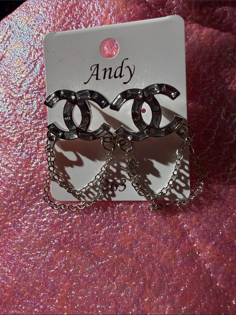 Andy logo earrings
